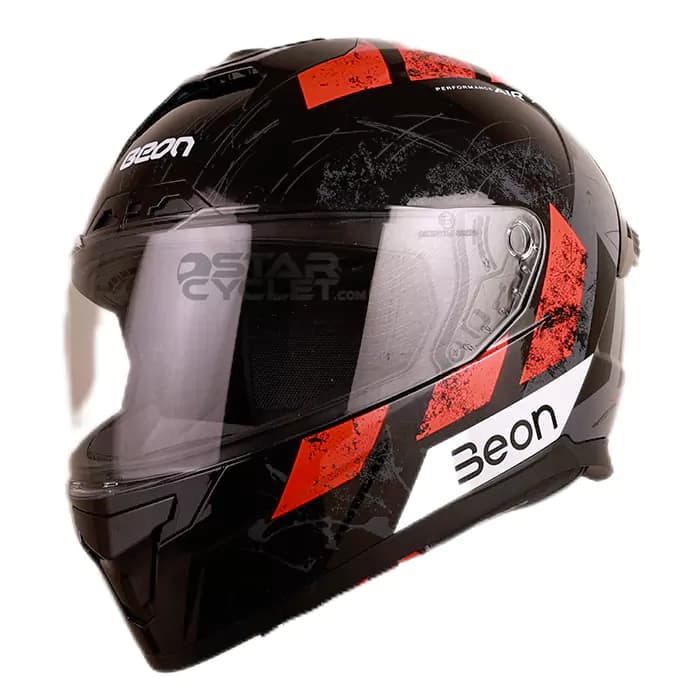 کلاه کاسکت فک ثابت بئون مدل B-507 – BLACK RED