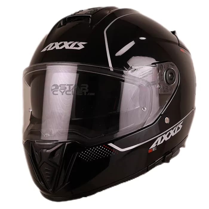کلاه کاسکت فک ثابت اکسیس مدل HAWK SHINE BLACK