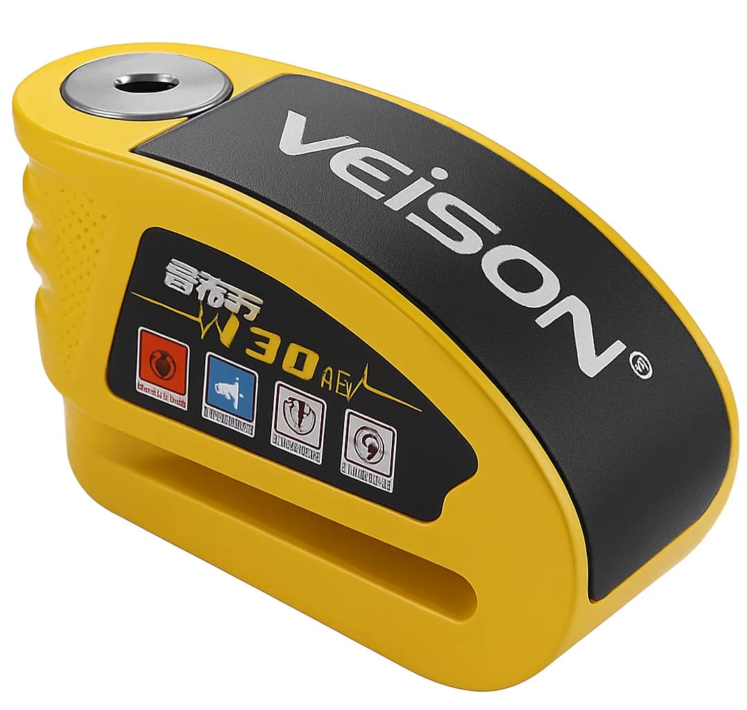 قفل دیسکی موتورسیکلت آژیردار ویژن مدل DX19-N