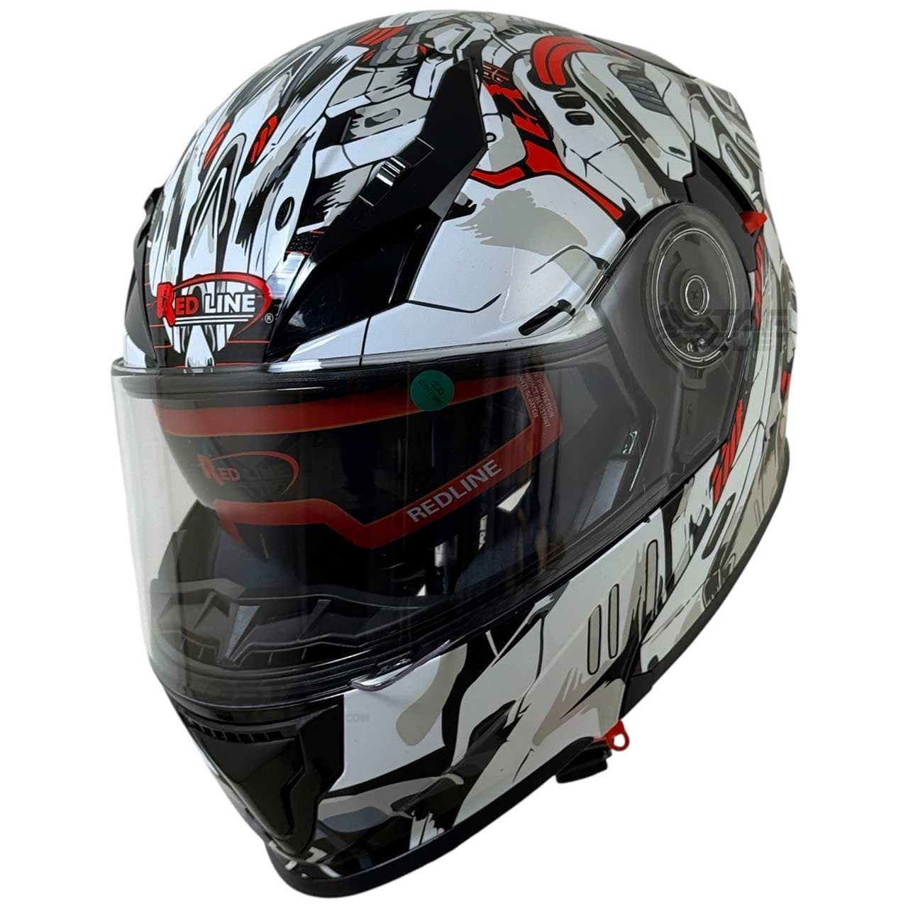 کلاه کاسکت فک متحرک ردلاین مدل BRIGHT-BLACK-Reborn 939-25