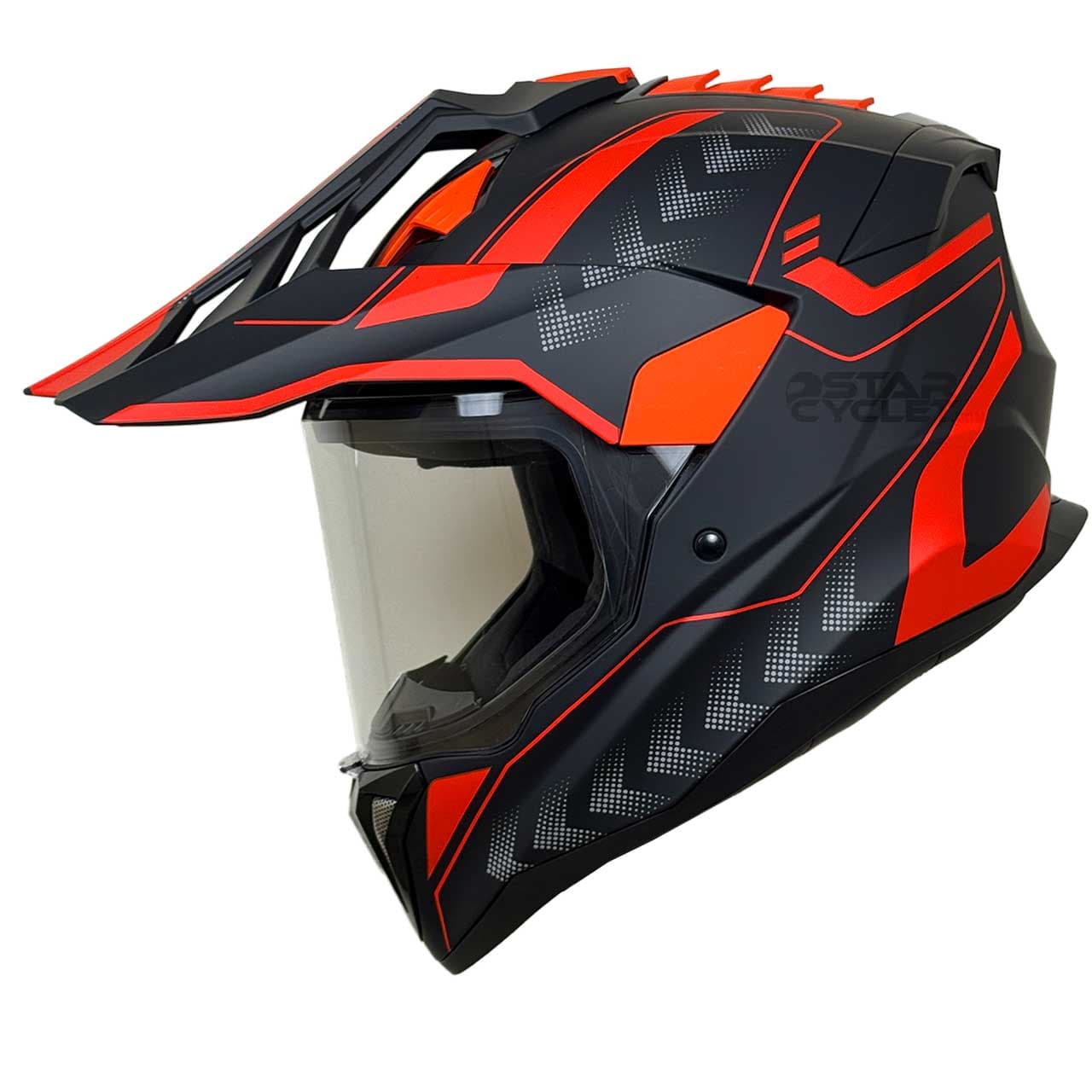 کلاه کاسکت ادونچر ردلاین مدل MATT-BLACK-Red-Arrow 760-4 — تصویر ۲