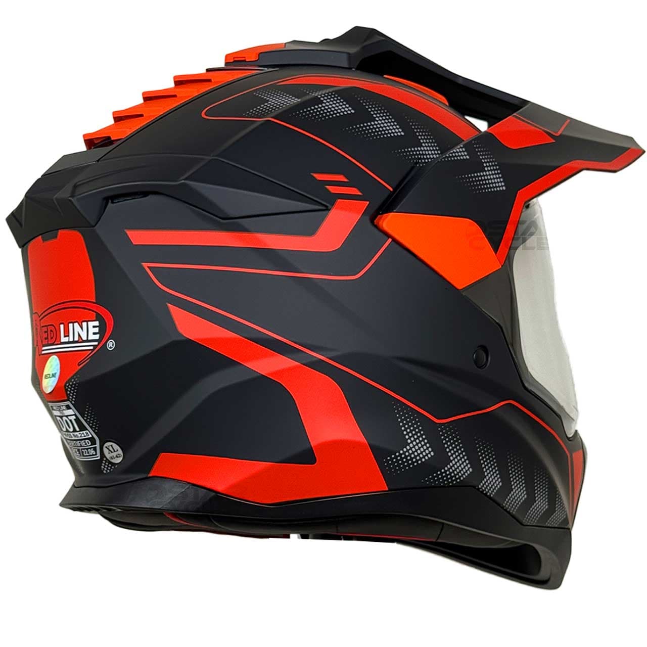 کلاه کاسکت ادونچر ردلاین مدل MATT-BLACK-Red-Arrow 760-4 — تصویر ۴