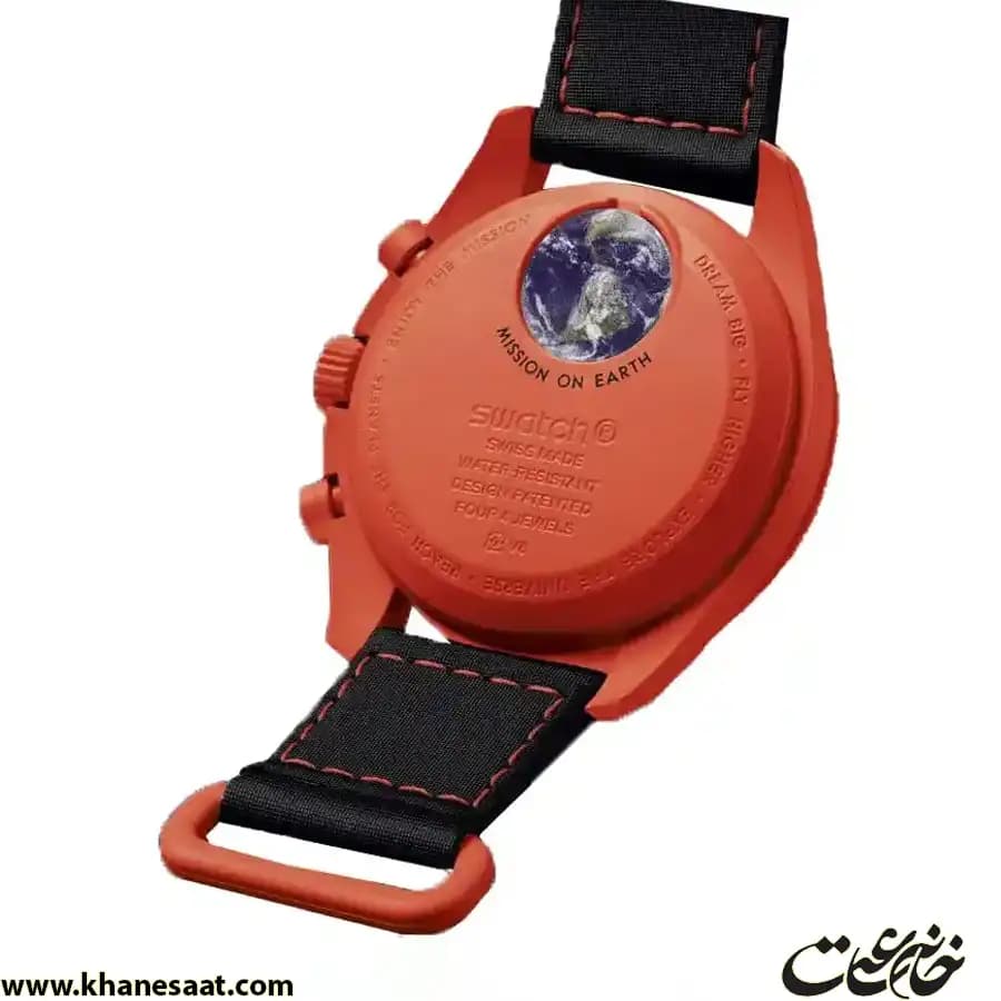 ساعت مچی مردانه امگا سواچ مدل lava — تصویر ۳