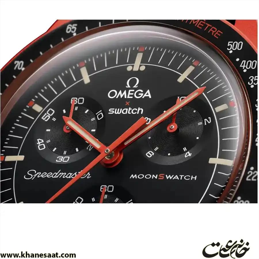ساعت مچی مردانه امگا سواچ مدل lava — تصویر ۲