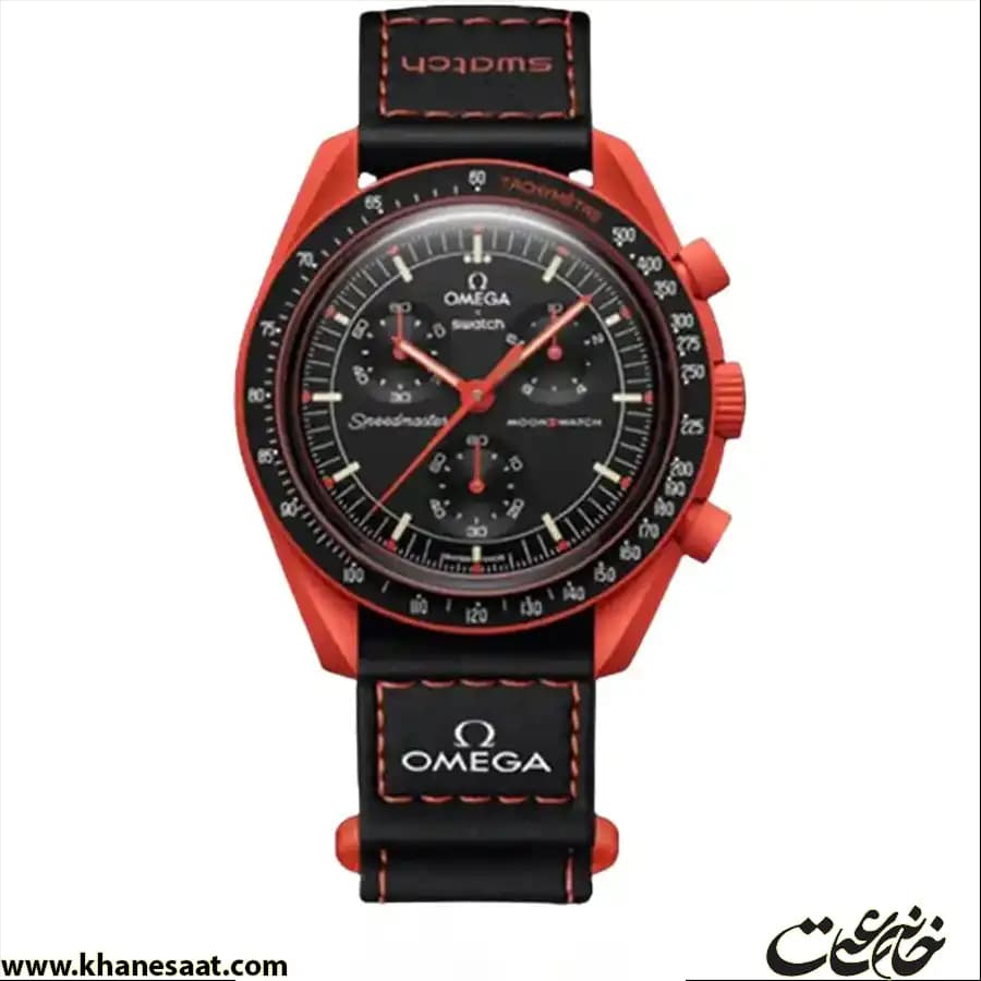 ساعت مچی مردانه امگا سواچ مدل lava