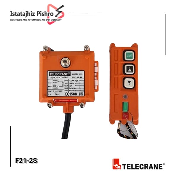 ریموت کنترل جرثقیل تله کرین مدل F21-2S