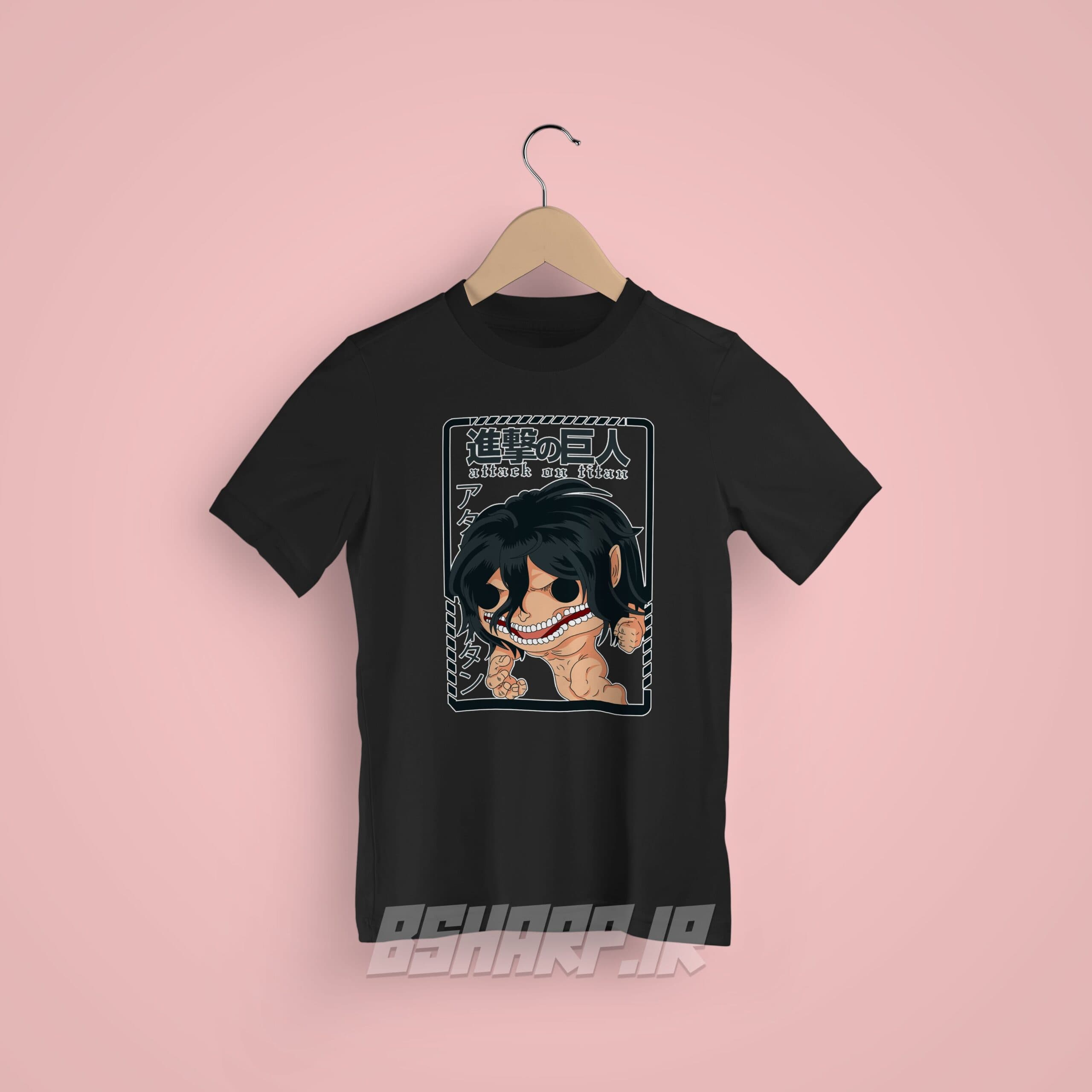 تیشرت Attack on Titan طرح Attack Titan Card — تصویر ۶