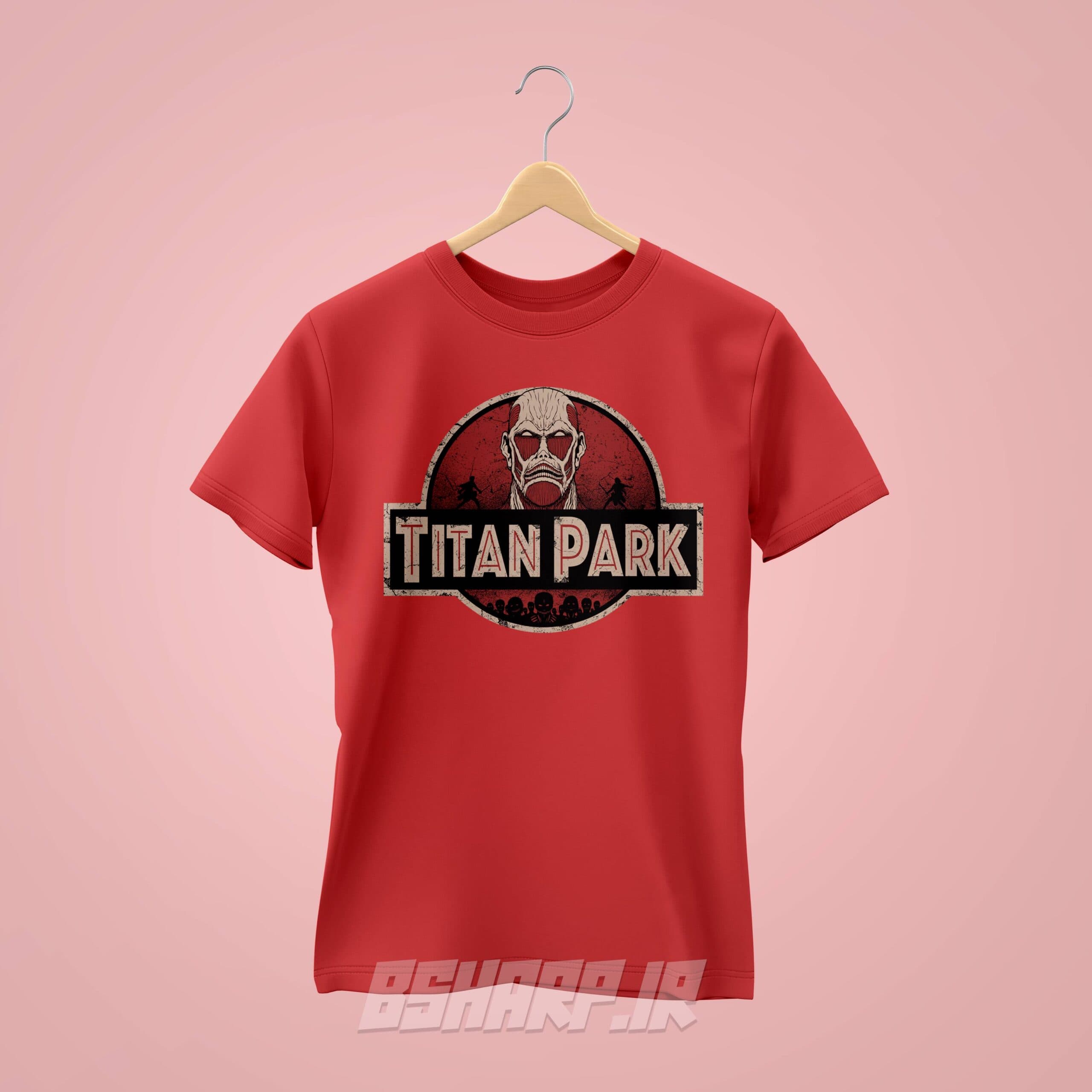 تیشرت Attack on Titan طرح Titan Park — تصویر ۳