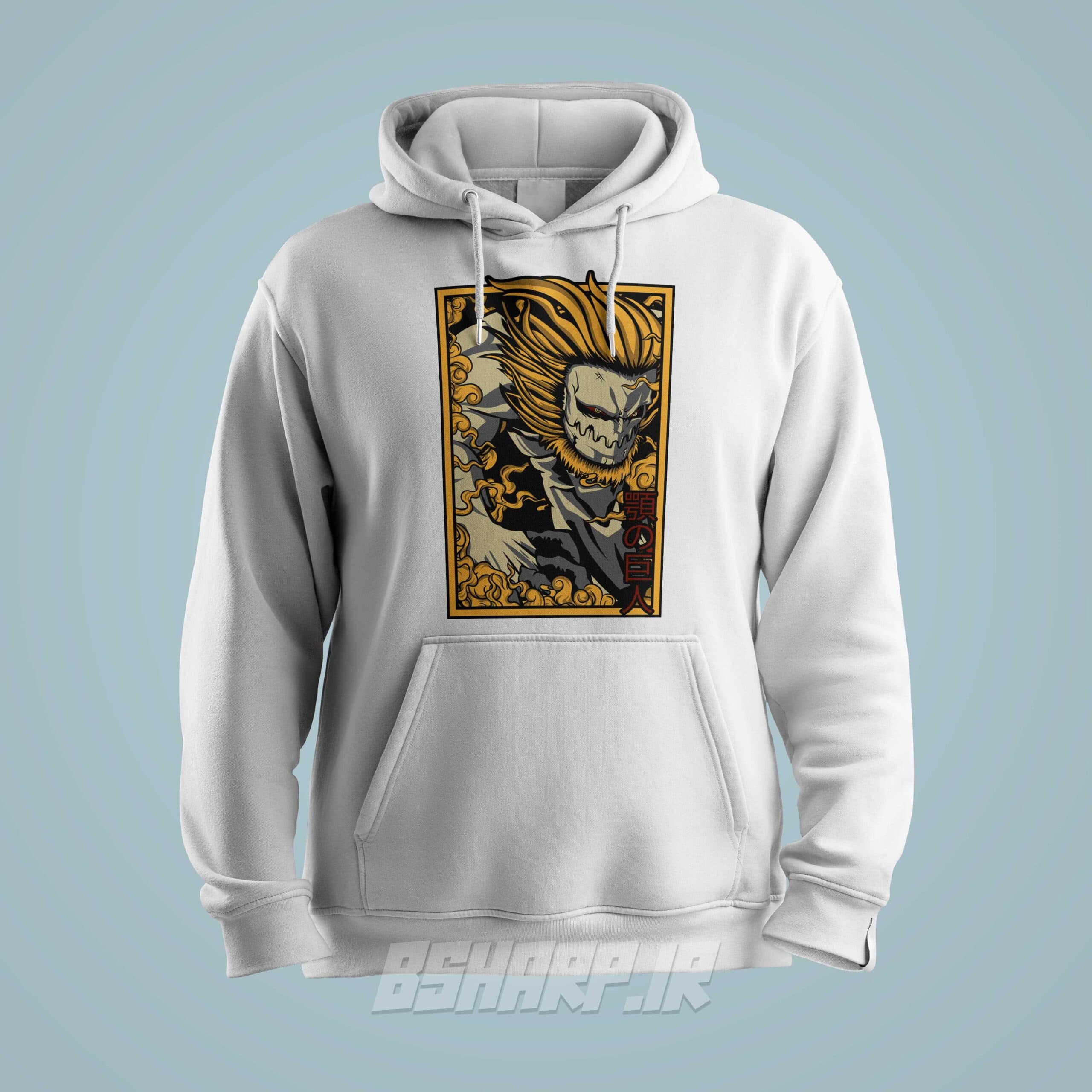 هودی Attack on Titan طرح Jaw Titam Card — تصویر ۲