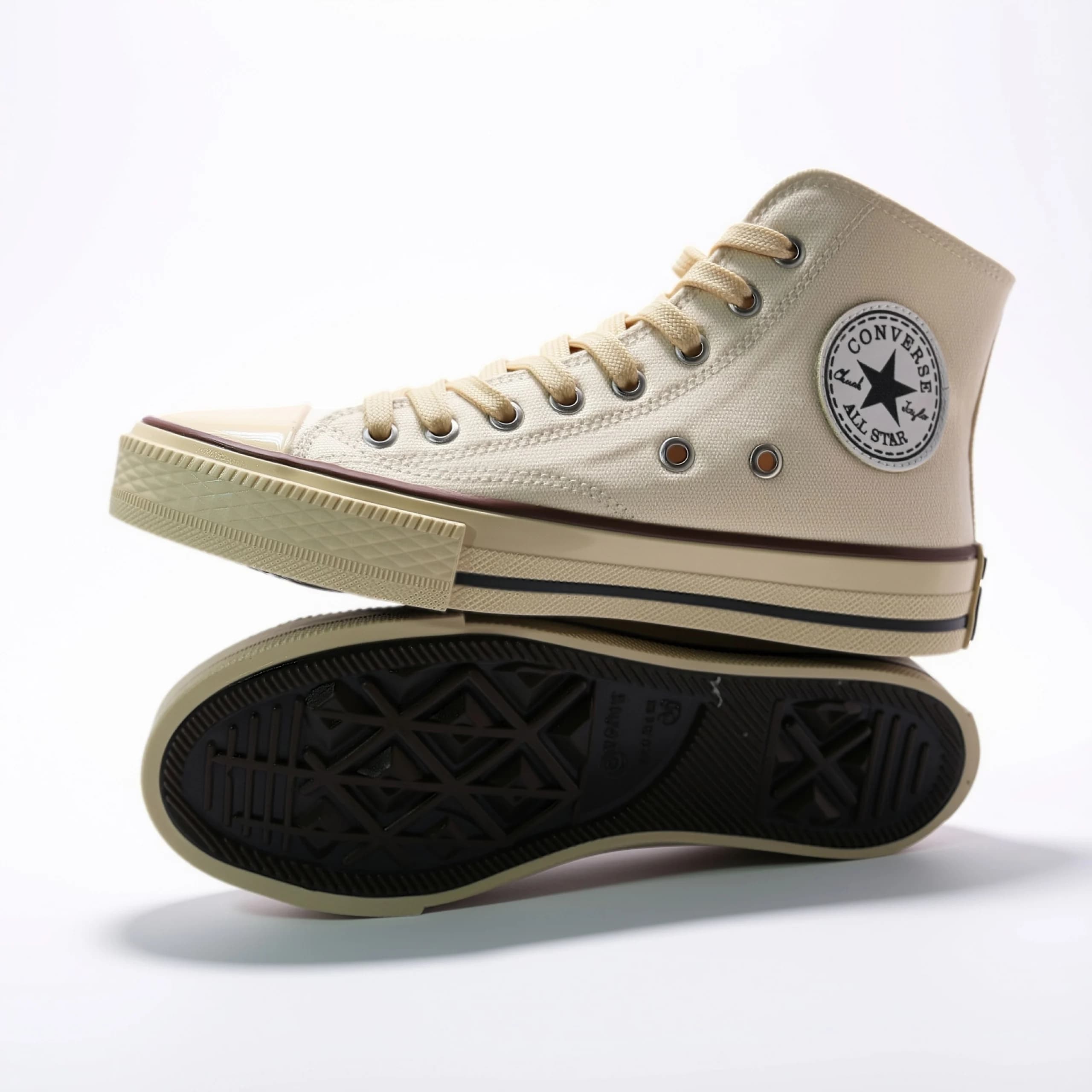 کتونی کانورس آل استار ساقدار کرم | converse allstar cream — تصویر ۵