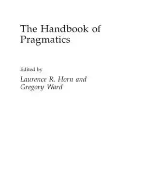 دانلود کتاب The handbook of pragmatics