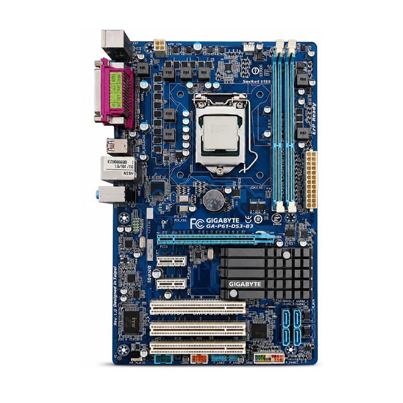 باندل مادربرد گیگابایت GIGABYTE P61-DS3-B3 + Pentium G620 استوک