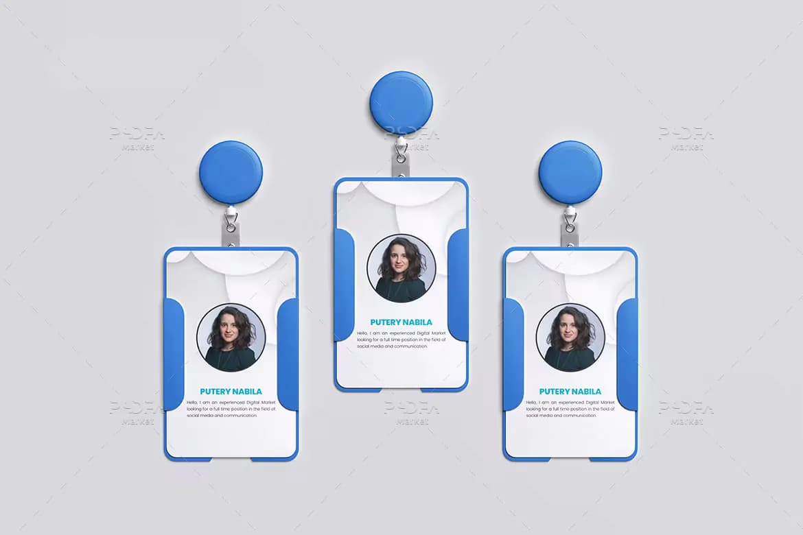 موکاپ آیدی کارت و کارت شناسایی Id Card — تصویر ۵