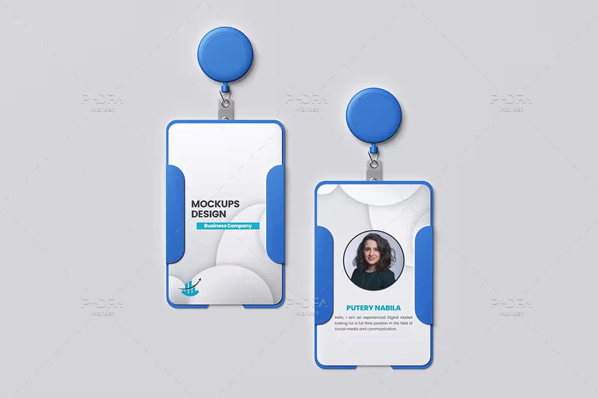 موکاپ آیدی کارت و کارت شناسایی Id Card — تصویر ۳