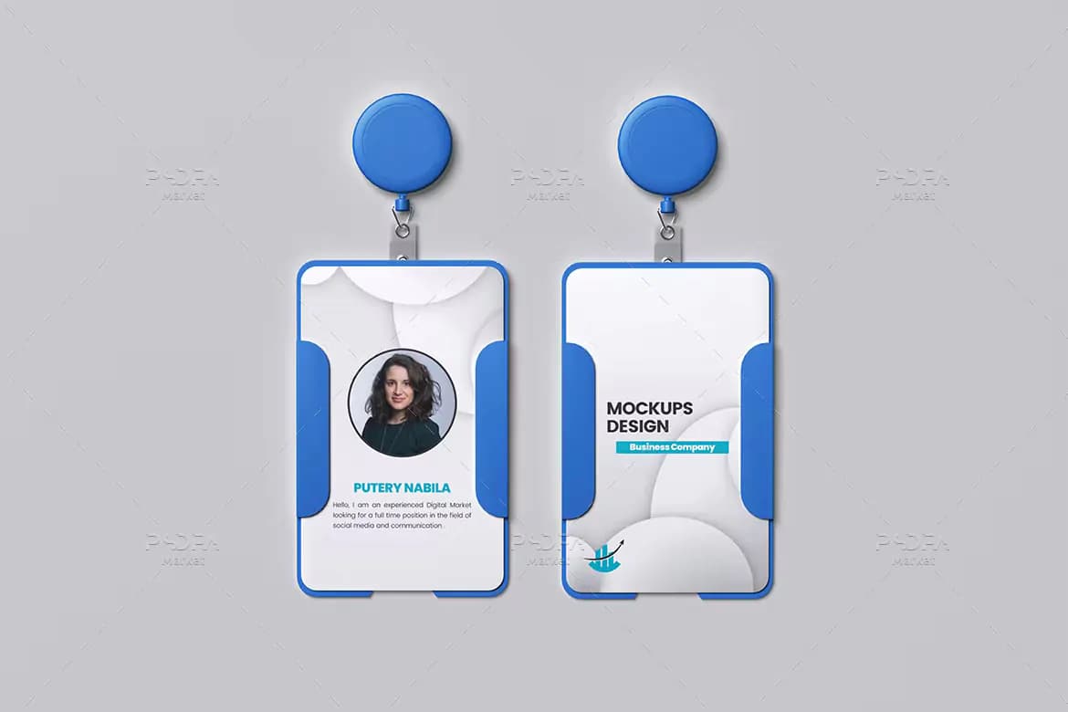 موکاپ آیدی کارت و کارت شناسایی Id Card — تصویر ۴