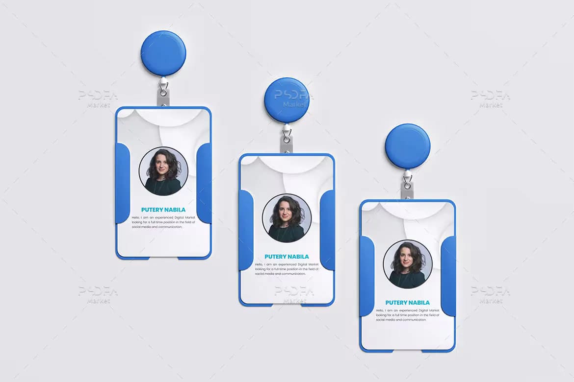 موکاپ آیدی کارت و کارت شناسایی Id Card — تصویر ۲