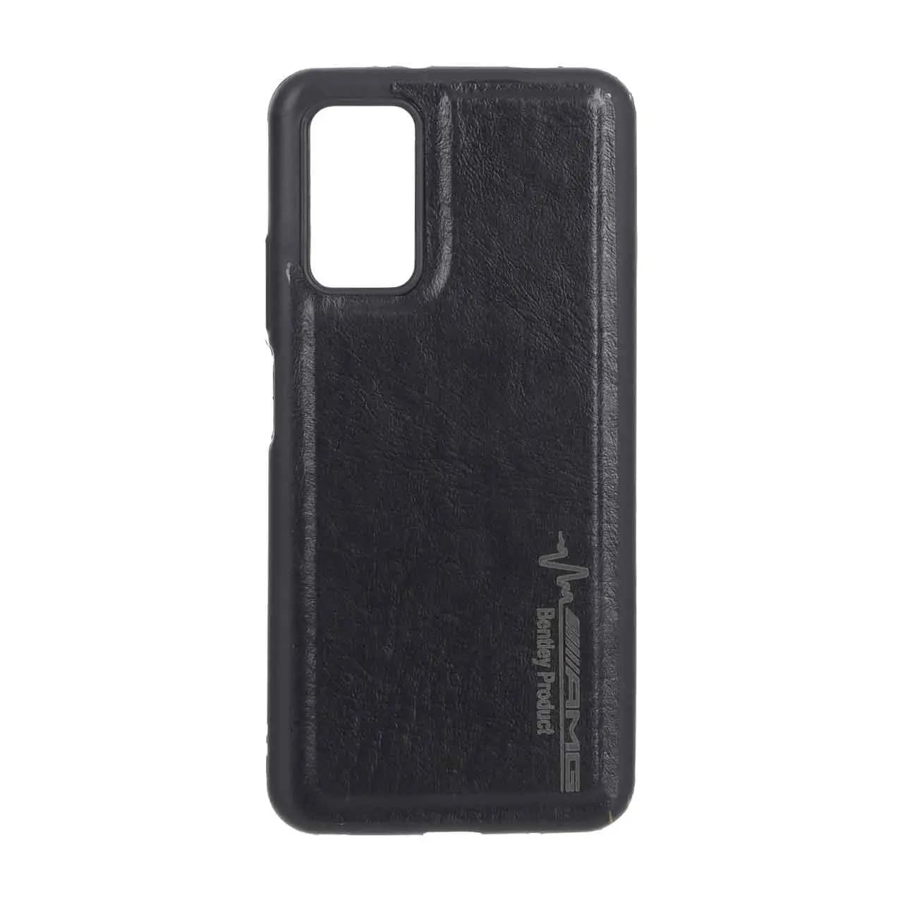 قاب طرح چرم AMG محافظ لنزدار Xiaomi Poco M3 / Redmi 9T 4G – مشکی