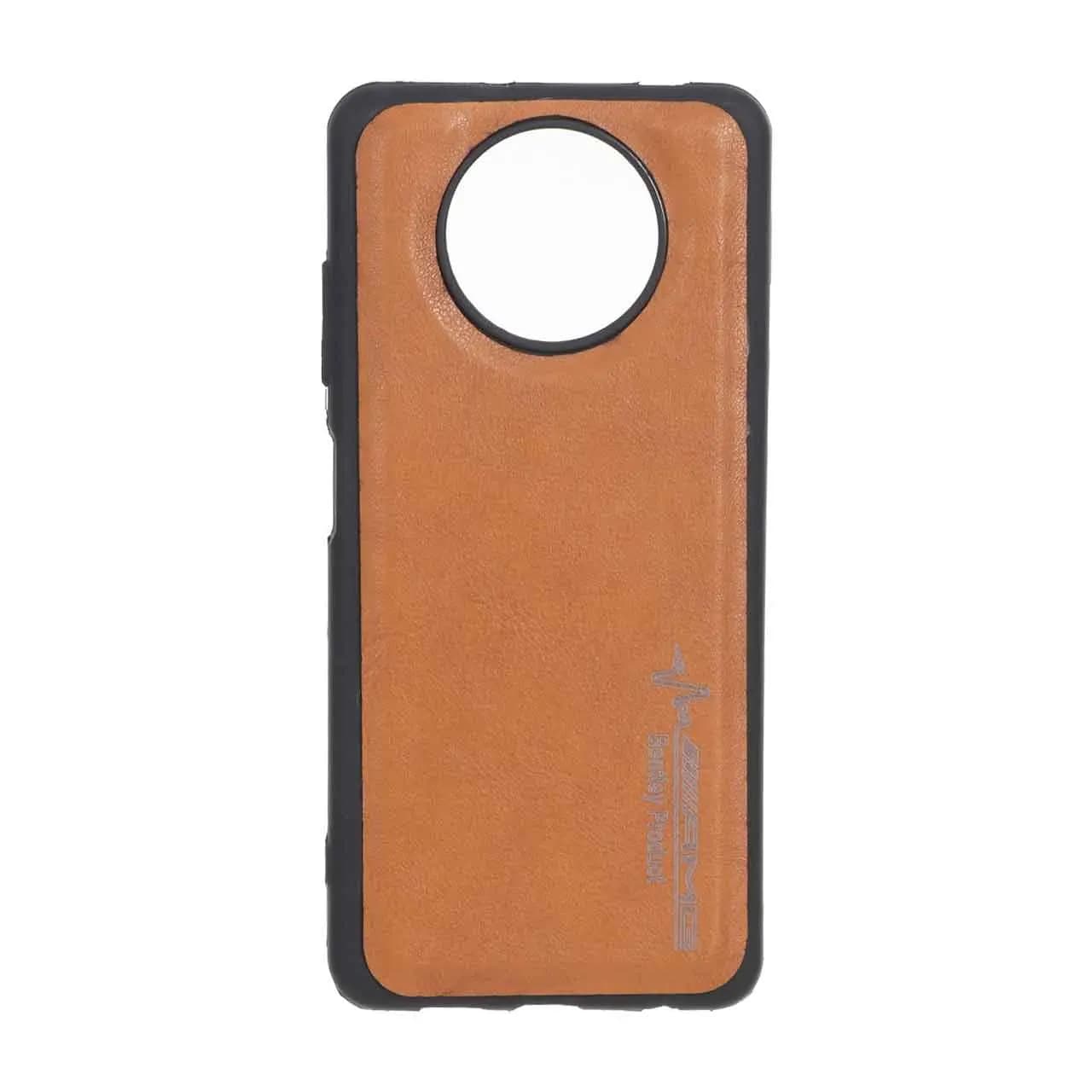 قاب طرح چرم AMG محافظ لنزدار Xiaomi Poco X3 / Poco X3 Pro / Poco X3 NFC – عسلی