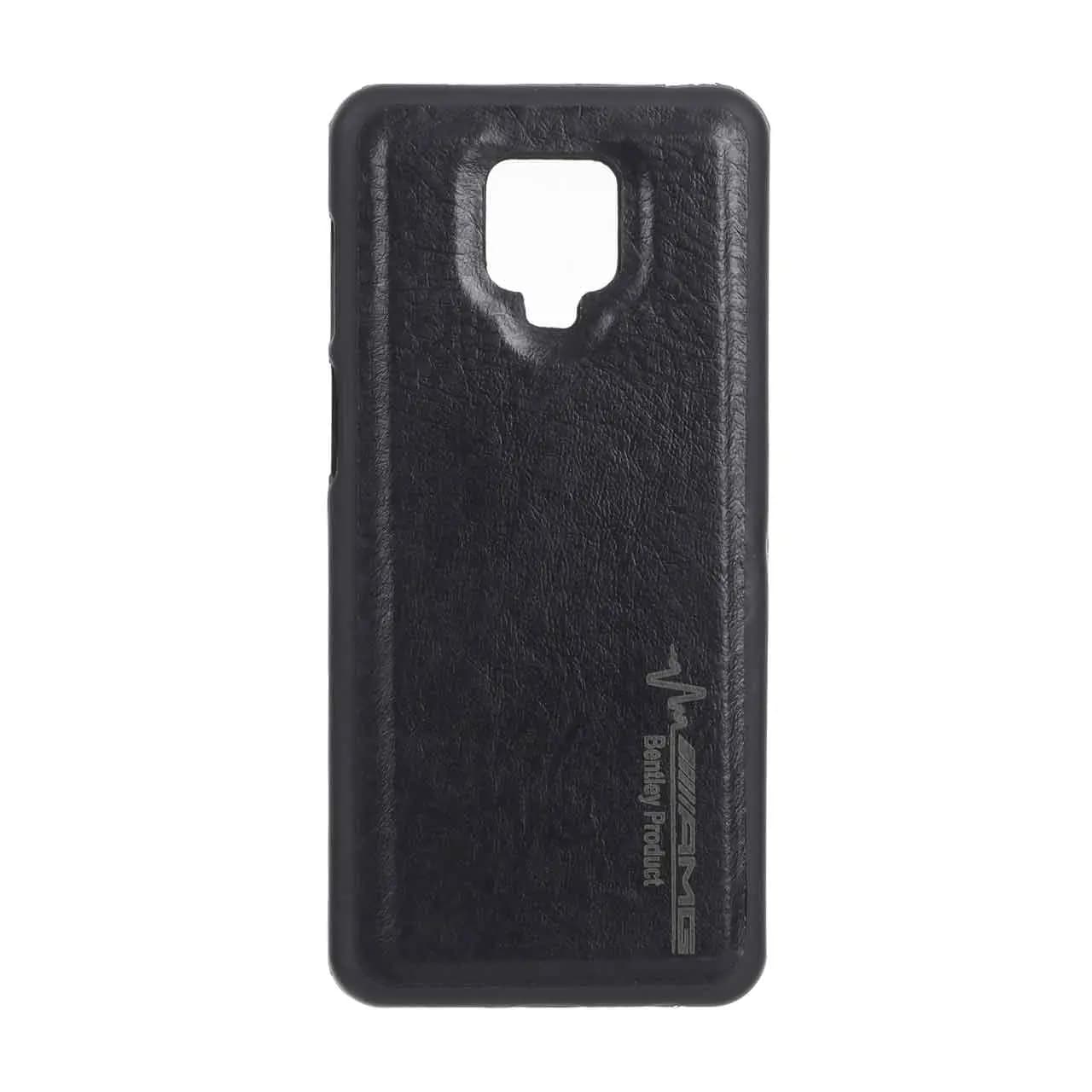 قاب طرح چرم AMG محافظ لنزدار Xiaomi Redmi Note 9S / Redmi Note 9 Pro / Redmi Note 9 Pro Max – مشکی