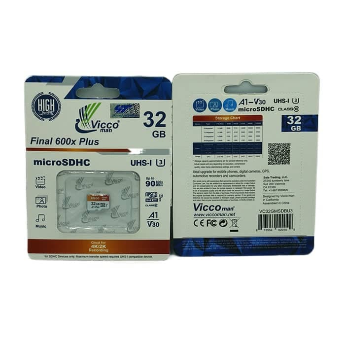 کارت حافظه ویکومن MICRO 32GB 600X PLUS