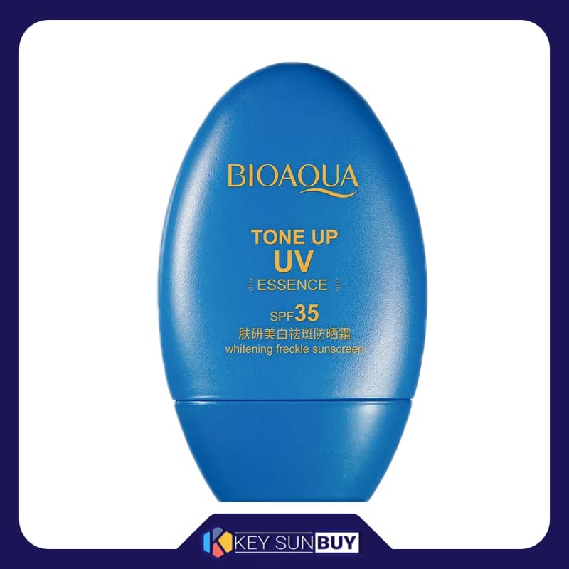 مراقبت پوست کرم ضد آفتاب بدون رنگ بایو آکوا SPF35 مدل Tone Up UV محافظ UVA ،UVB، ضد لک، روشن‌کننده، مناسب انواع پوست حجم 30 میلی‌لیتر