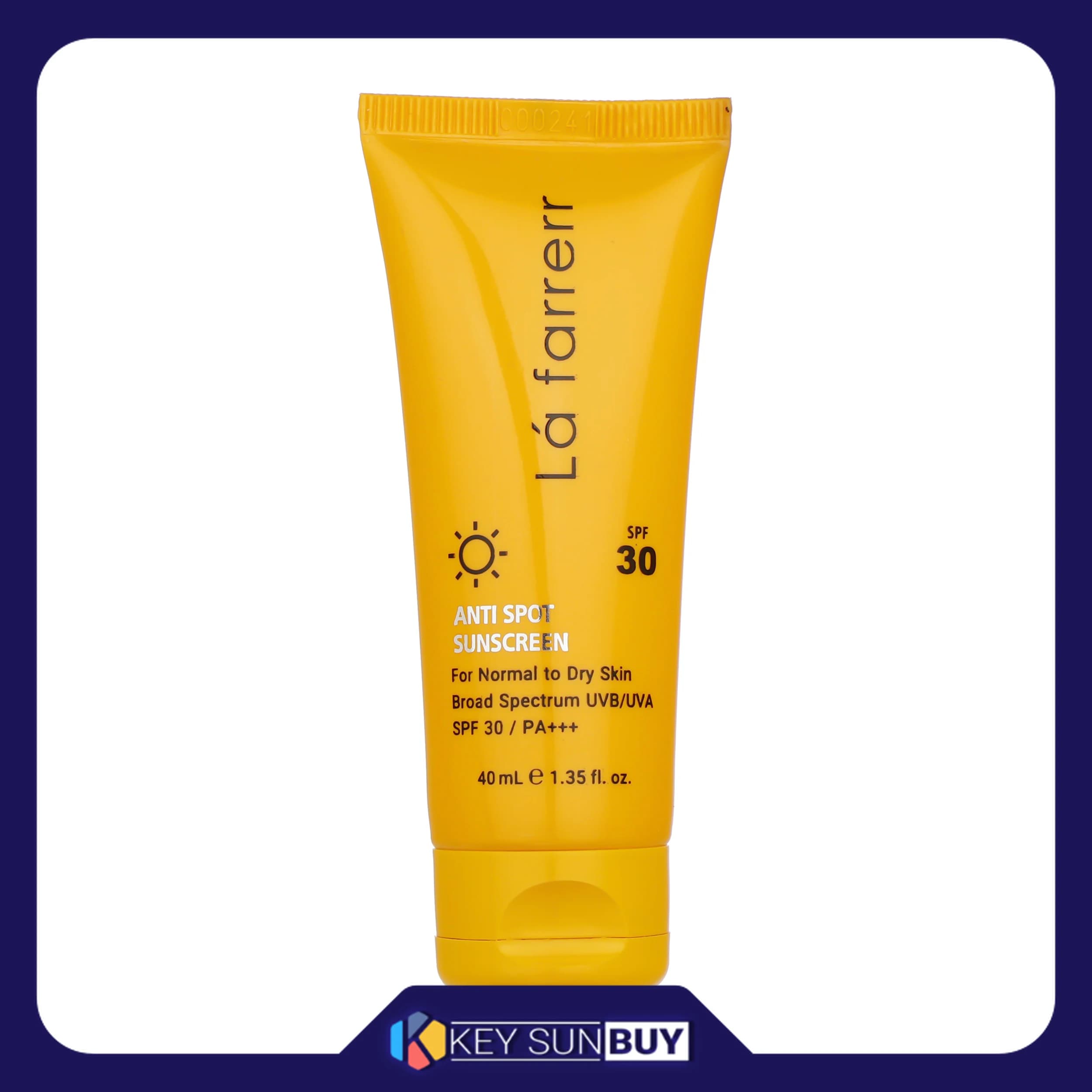 مراقبت پوست کرم ضد آفتاب بدون رنگ لافارر مدل SPF30 محافظ UVA ،UVB و +++PA، ضد لک، مناسب پوست‌های خشک و معمولی حجم 40 میلی‌لیتر