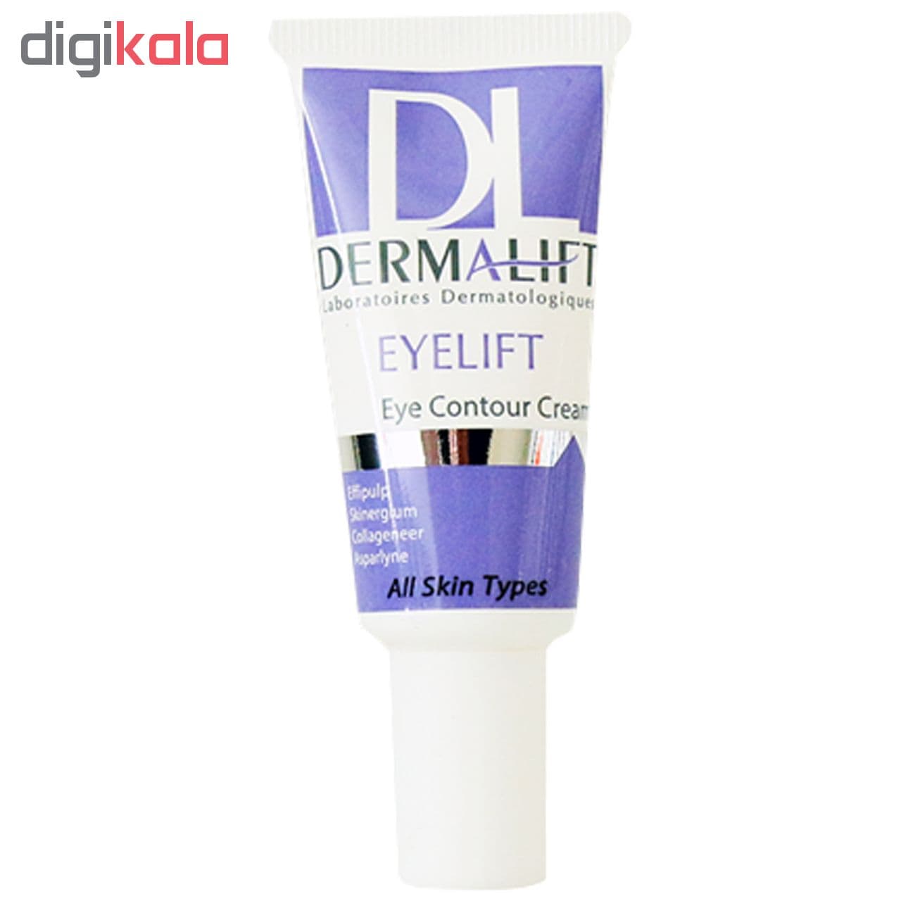 مراقبت پوست کرم دور چشم درمالیفت مدل Eyelift Eye Contour حجم 20 میلی لیتر — تصویر ۲