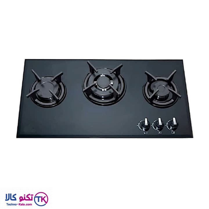 اجاق گاز ۳شعله رومیزی تکنو پروسا صفحه شیشه مدل GT301 با ترموکوپل