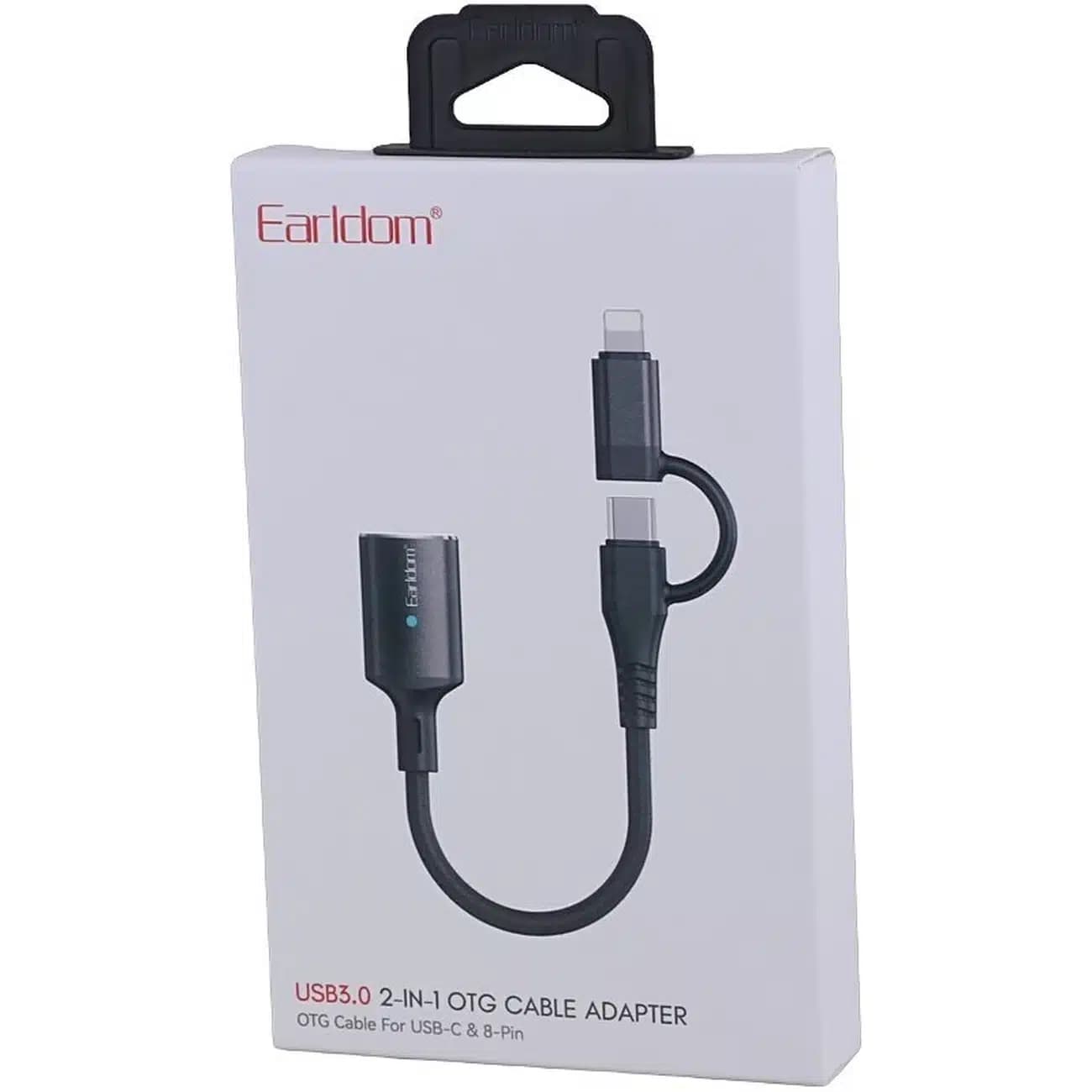 مبدل OTG تایپ سی و لایتنینگ ارلدام ET-OT109CL با USB 3.0 — تصویر ۶