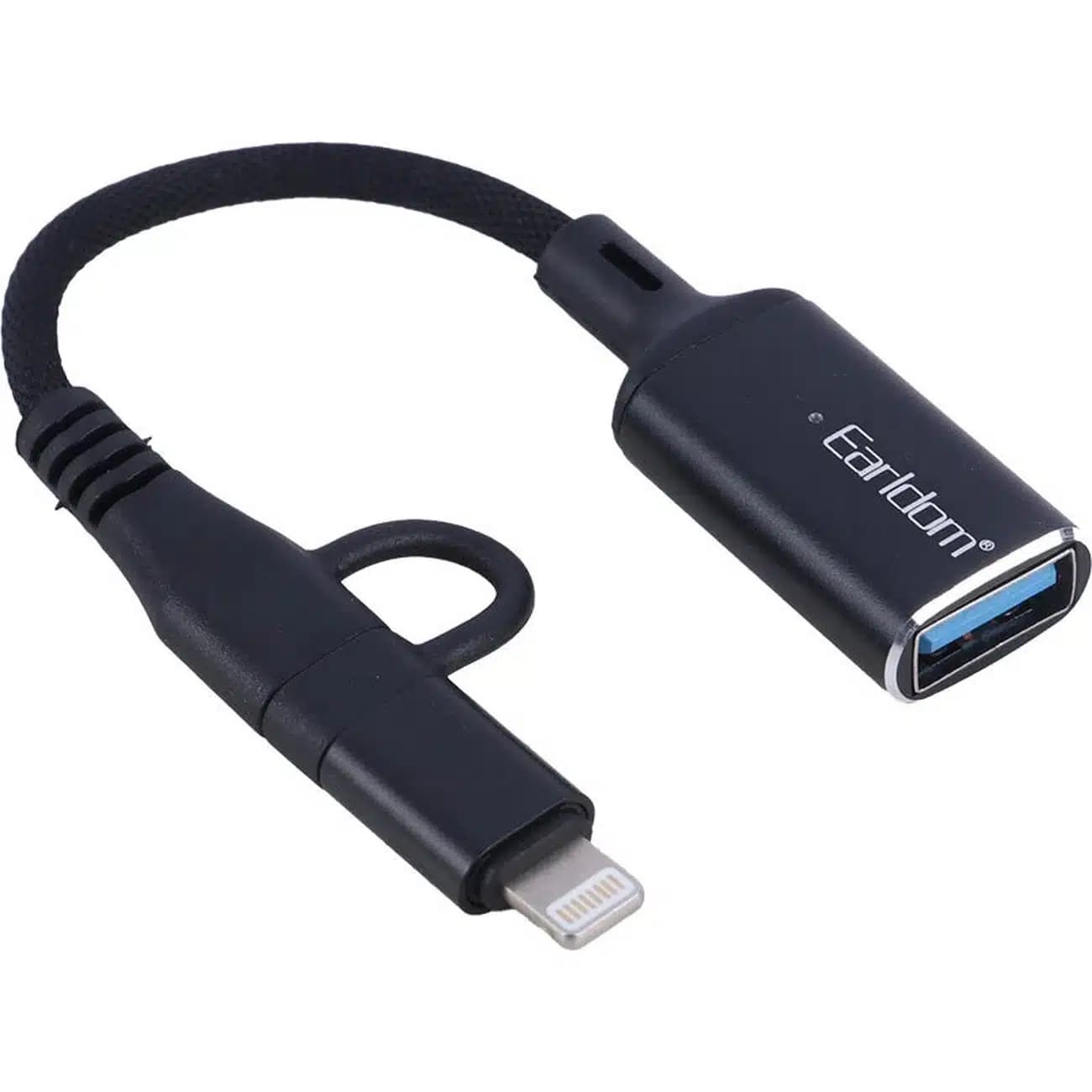 مبدل OTG تایپ سی و لایتنینگ ارلدام ET-OT109CL با USB 3.0 — تصویر ۲