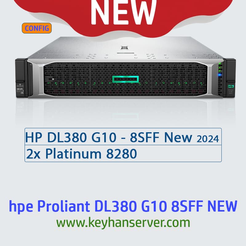 سرور اچ پی HP DL380 G10 – 8SFF New 2024