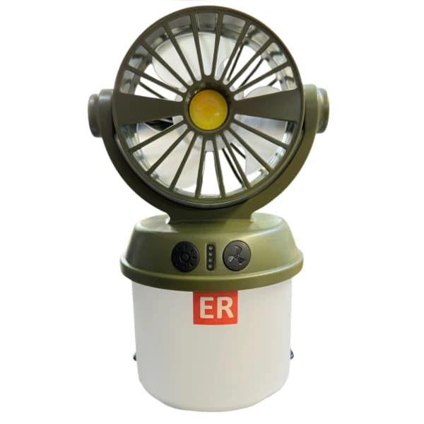 پنکه خورشیدی چراغ دار کمپینگ CH-F803 Solar Camping Fan with LED Light