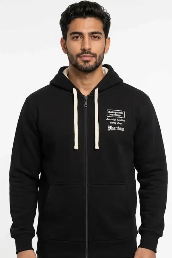 سویشرت مردانه کلاه دار زیپ دار PHANTOM JEANS — تصویر ۲
