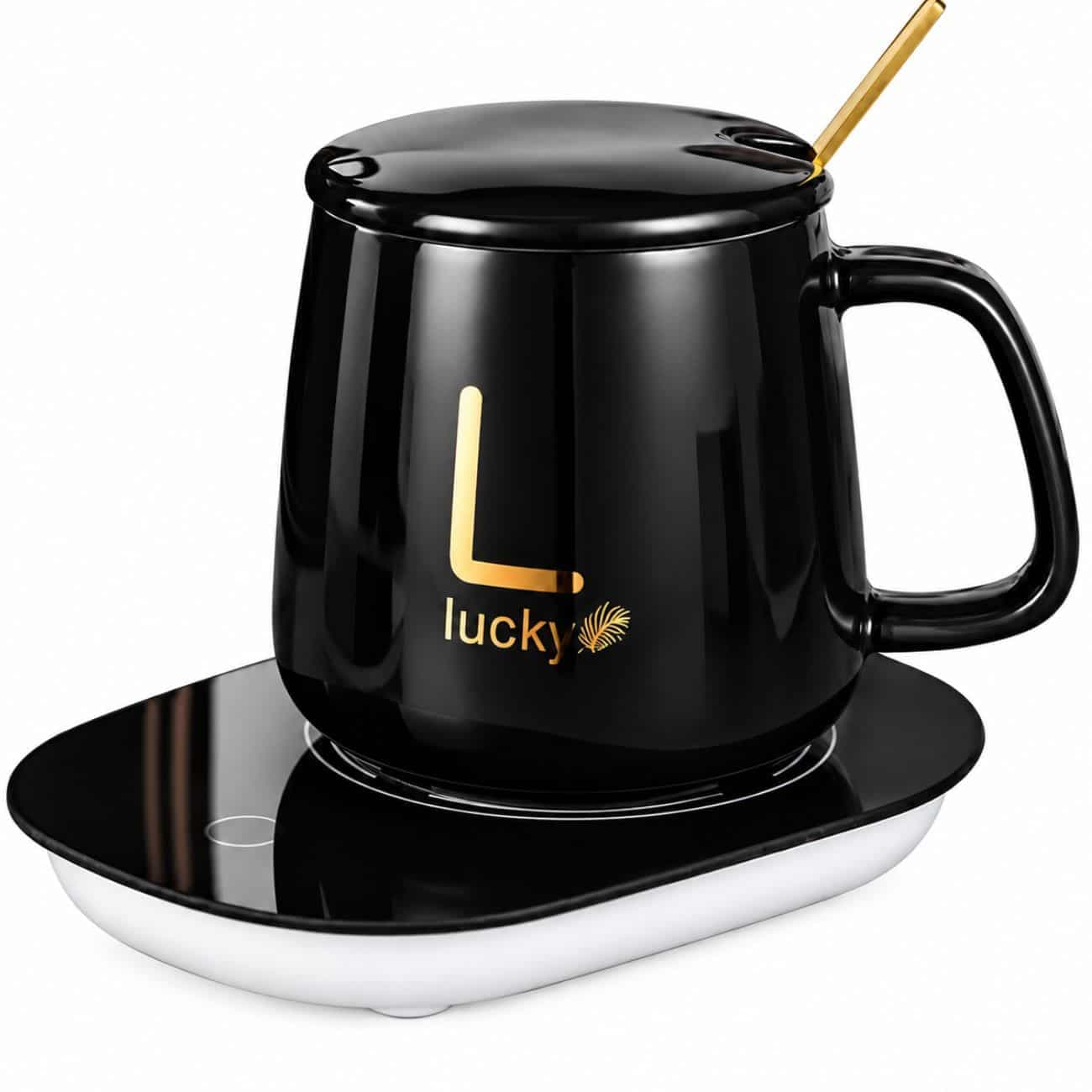 ماگ گرم کن دار لاکی Lucky مدل Temperature Cup ظرفیت 400 میلی لیتر