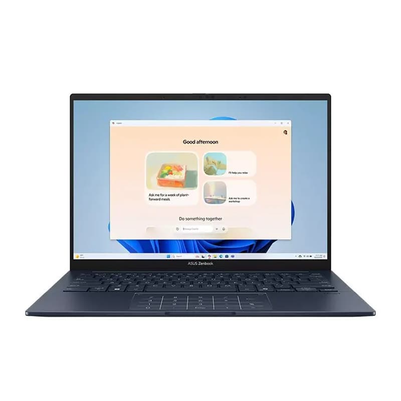 لپ تاپ 14 اینچی ایسوس مدل ASUS Zenbook 14 OLED UM3405GA Ryzen AI 9-465 16GB 512GB SSD INTEL TOUCH