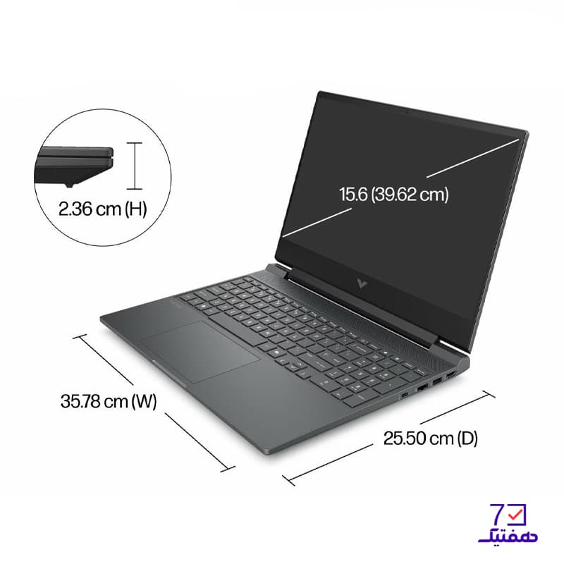لپ تاپ 15.6 اینچی اچ پی مدل HP Victus 15 FA2021NIA i7-13620H 16GB 512GB SSD RTX3050 6GB — تصویر ۳