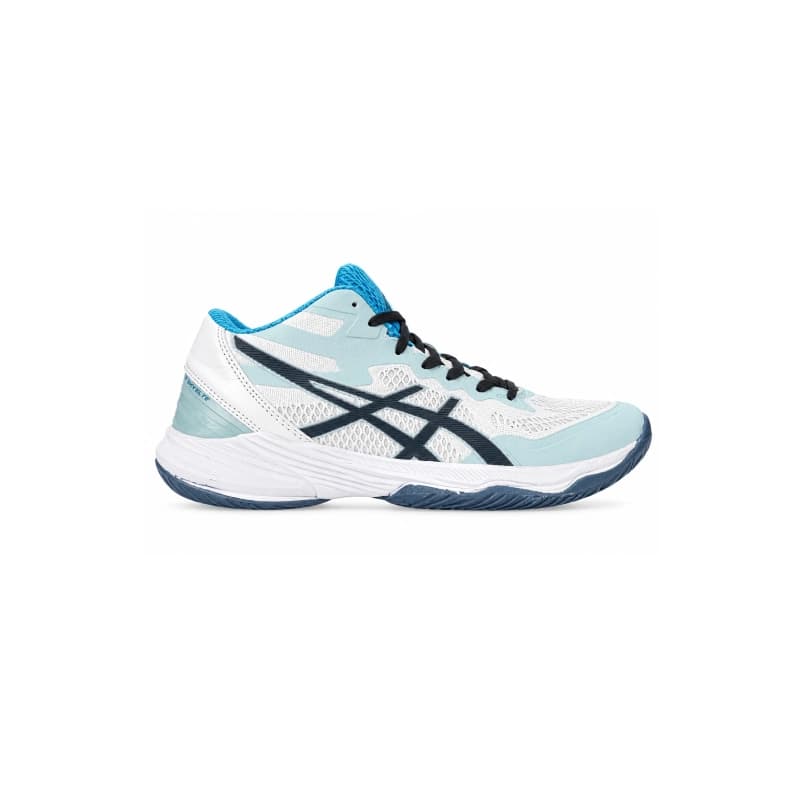 کفش والیبال اسیکس اسکای الیت سفید آبی Asics Sky Elitte Light Blue