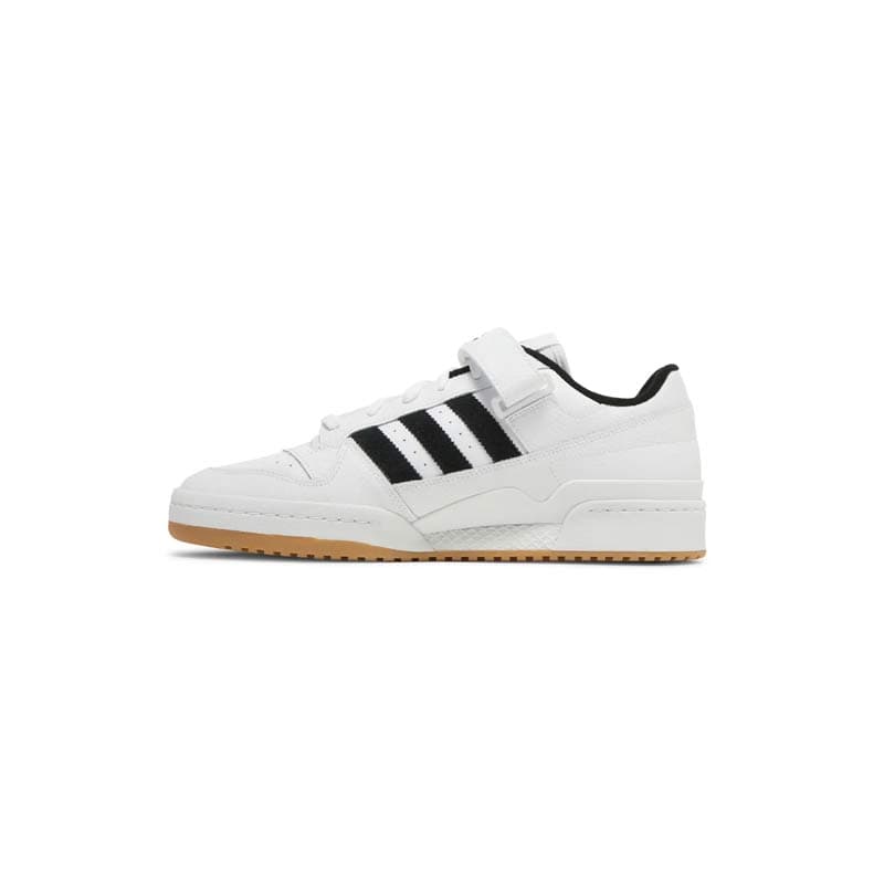 کتونی آدیداس فوروم سفید مشکی زیره قهوه ای Adidas Forum Low White Black Brown — تصویر ۲