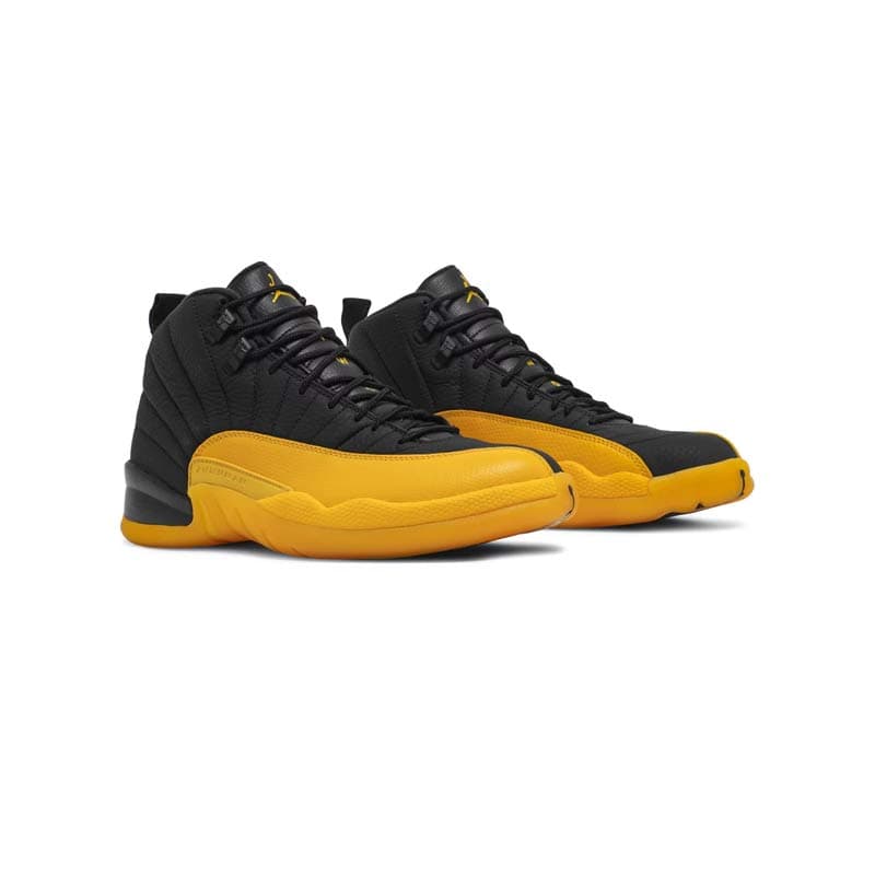 کتونی نایک ایرجردن 12 مشکی زرد Nike Air Jordan 12 Retro University Gold — تصویر ۵