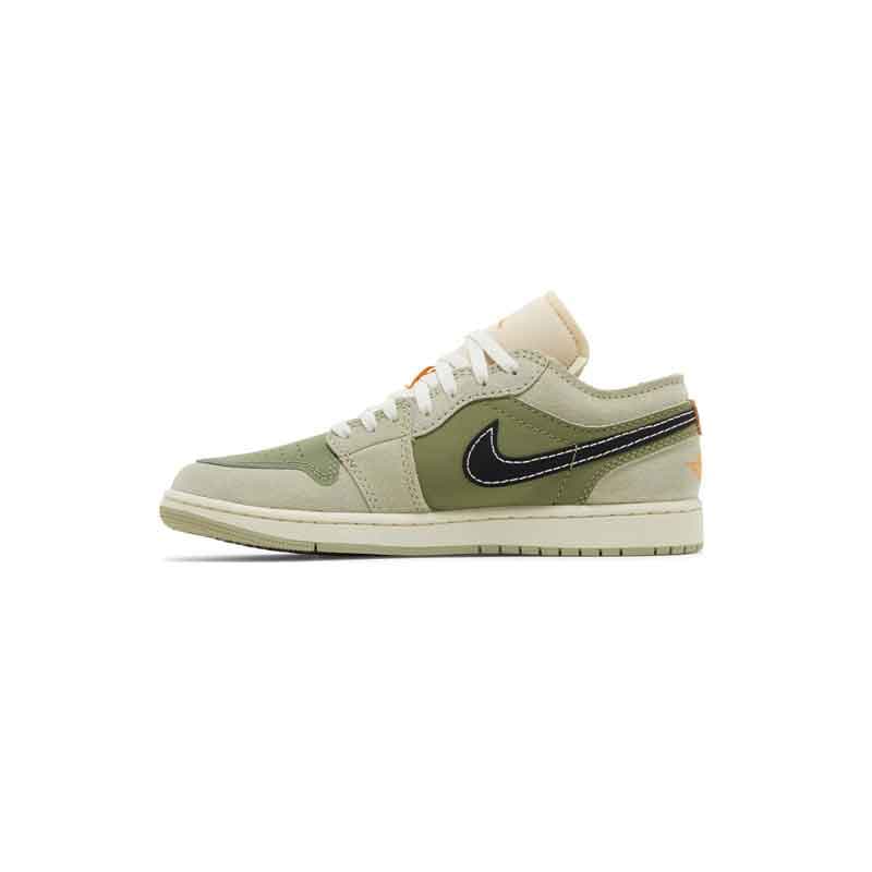کتونی نایک ایرجردن 1 ساق کوتاه سبز زیتونی کرم Nike Air Jordan 1 Low Craft Light Olive — تصویر ۲