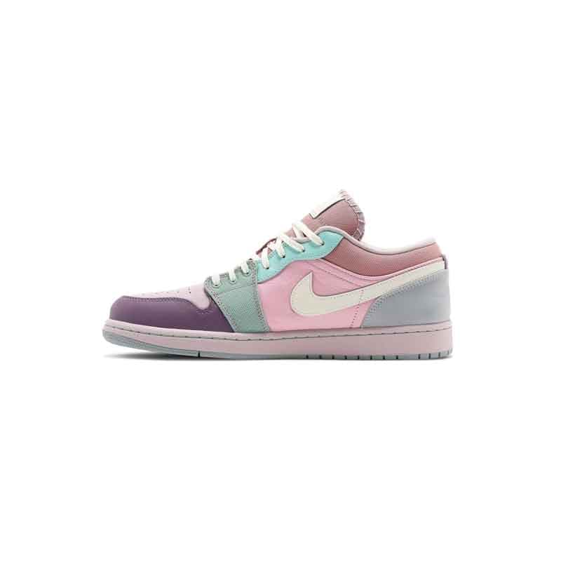 کفش نایک ایرجردن 1 ساق کوتاه آبی پاستیلی Nike Air Jordan 1 Low Easter Pastel — تصویر ۲