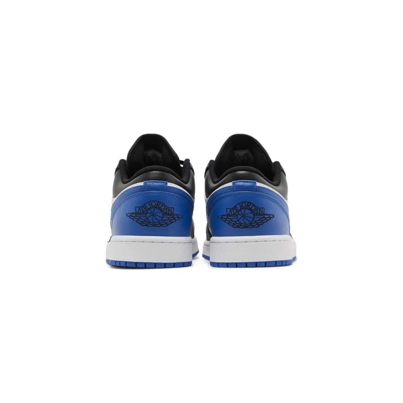 کتونی نایک ایرجردن 1 ساق کوتاه مشکی سفید آبی Nike Air Jordan 1 Low Alternate Royal Toe — تصویر ۴