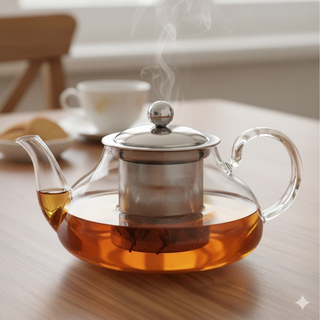 قوری تک تمام پیرکس خارجی یونیک 800میل کد a_7904 (شیشه شعله مستقیم)