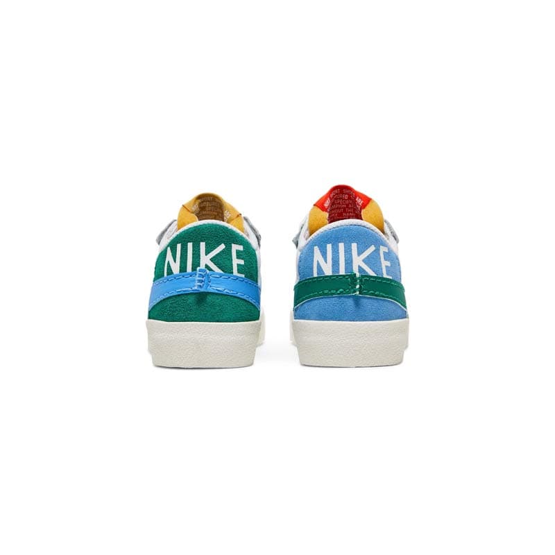 کفش نایک بلیزر جومبو ساق کوتاه سفید سبز آبی Nike Blazer Mid 77 Jumbo Mismatch — تصویر ۴