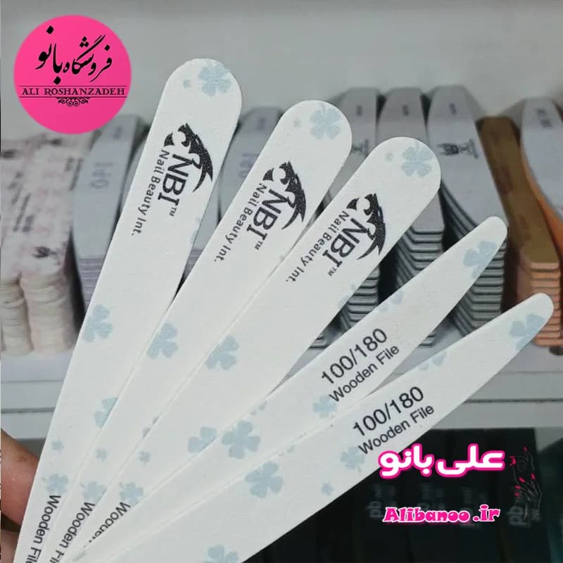 سوهان مانیکور ناخن ان بی آی nBi درجه ۱۰۰/۱۸۰