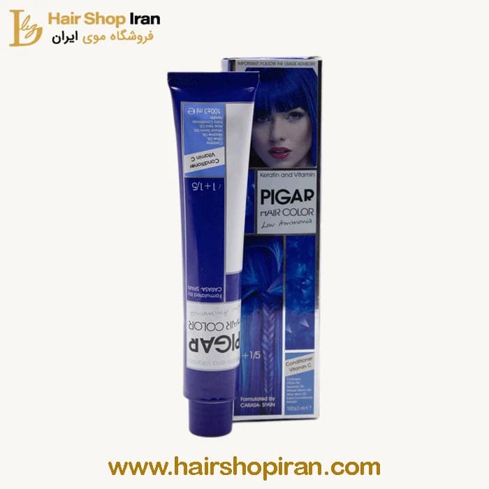 رنگ مو پیگار کد رنگ 90/01 نقره‌ای 100 گرم Pigar