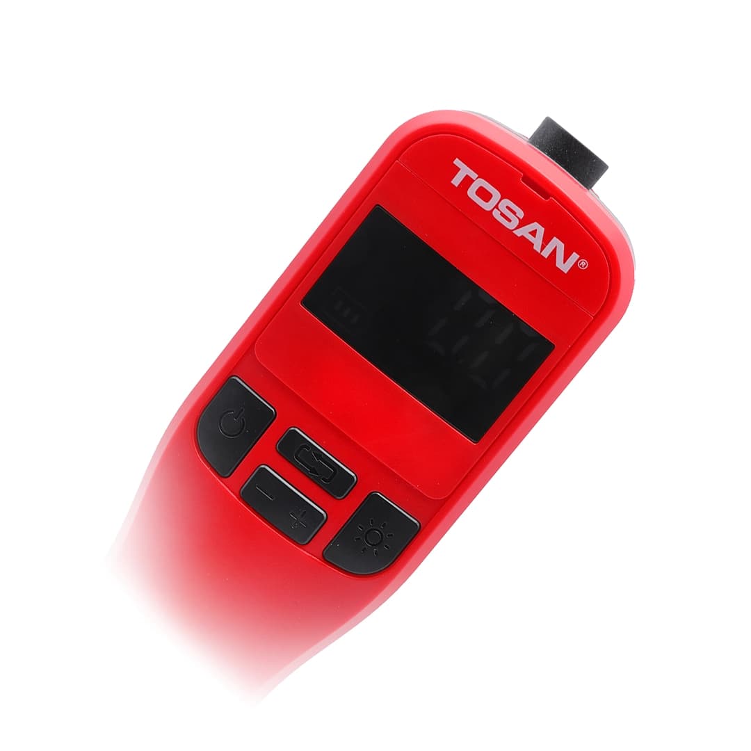 کمپرسور باد شارژی توسن 9790 فندکی ۷.۴ ولت با نمایشگر و چراغ LED — تصویر ۲