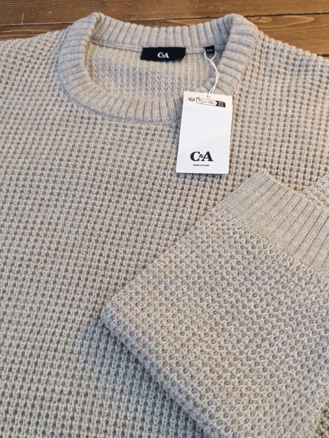 بافت پلیور یونیسکس یقه گرد C&A — تصویر ۴
