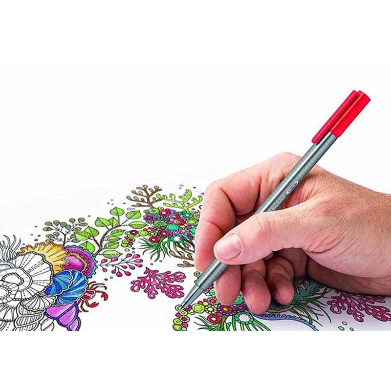 روان نویس استدلر 20 رنگ نوک نمدی مدل Triplus Fineliner — تصویر ۷
