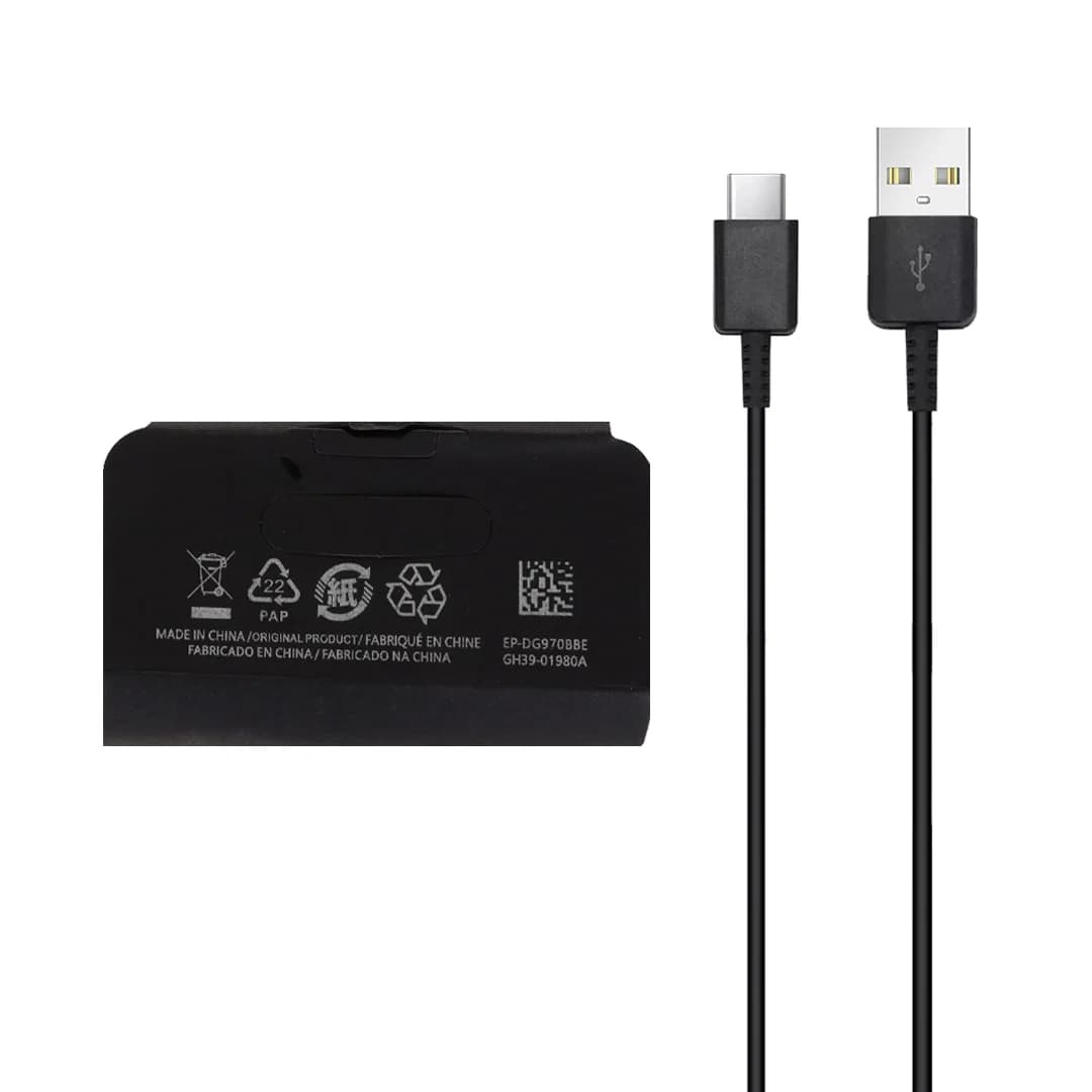 کابل شارژ Samsung Type-C مدل EP-DG970BBE – مشکی – DST (گارانتی شش ماهه شرکتی)